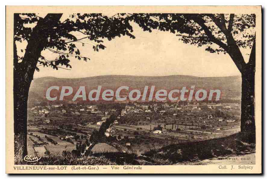 Villeneuve-sur-Lot (Lot-et-Gar.) — Vue Générale — Coll. J. Sulpicy