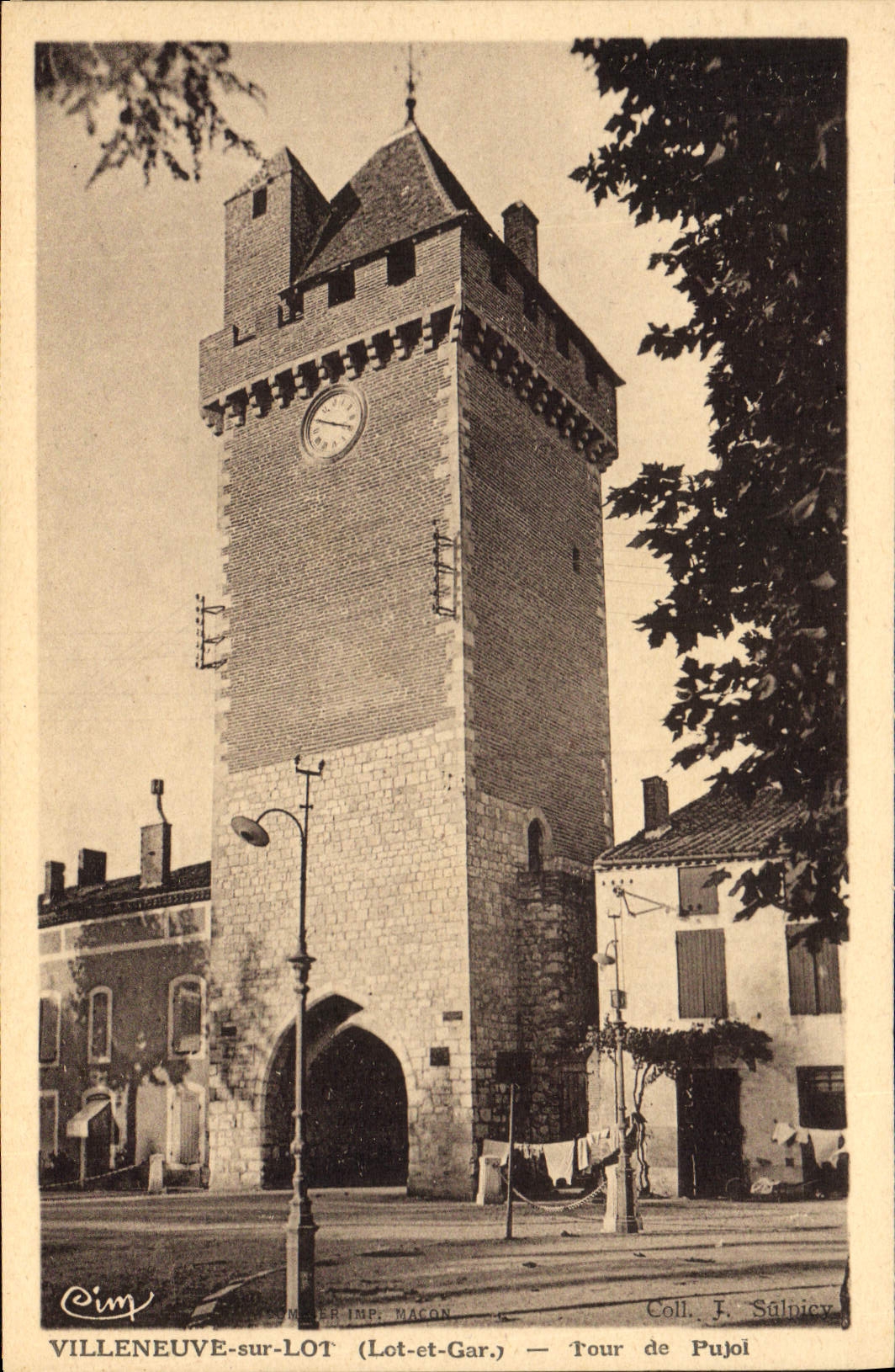 Villeneuve-sur-Lot (Lot-et-Garonne) — Tour de Pujol — Coll. J. Sulpinier