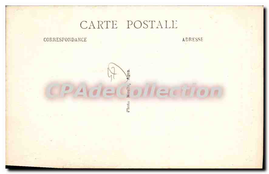 CPA Puymirol Eglise Detruite Par Les Protestants — Rückseite