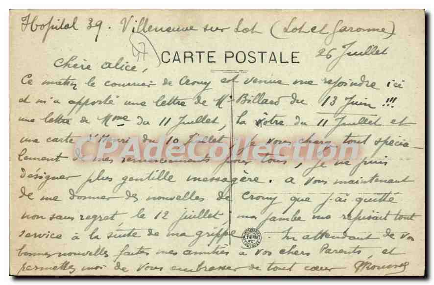 Villeneuve-sur-Lot — Porte de Paris — Édition A. Laconie — Reverso
