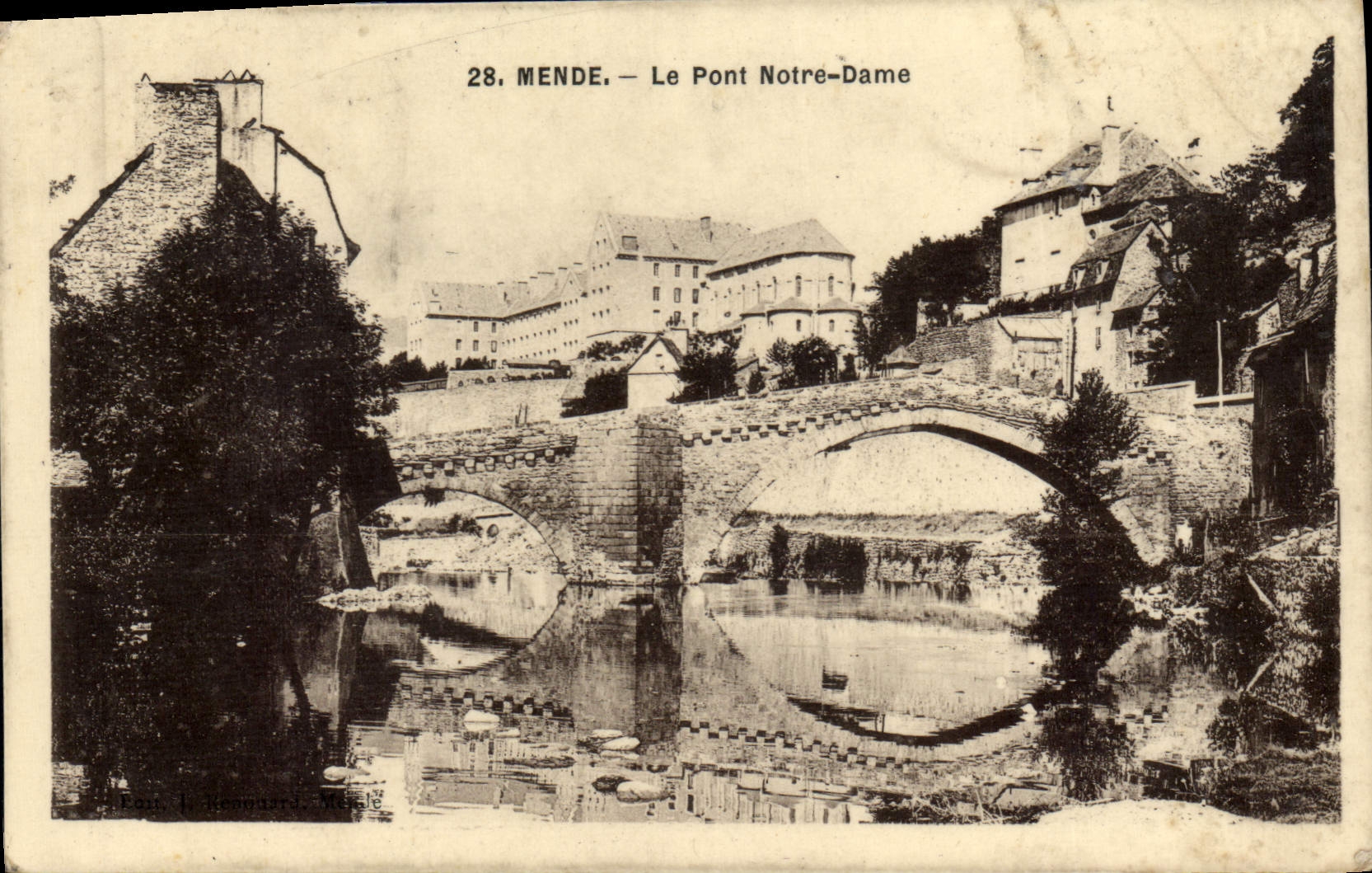 Mende — Le Pont Notre-Dame — Éditeur L. Kenward, n°28