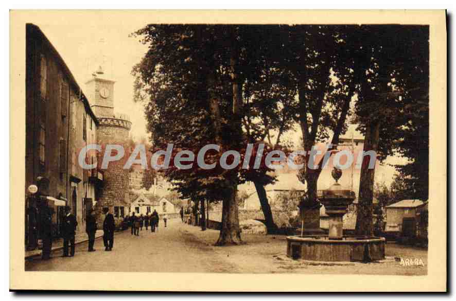 CPA Meyrueis Place Sully Tour De I'Horloge