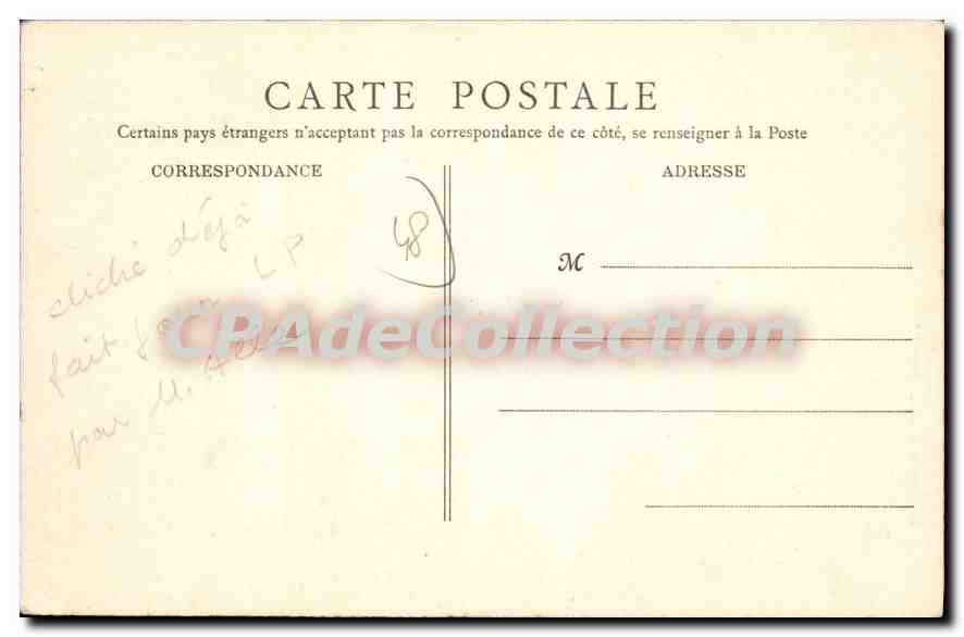 CPA Malzieu Le Portail Des Fees — Rückseite
