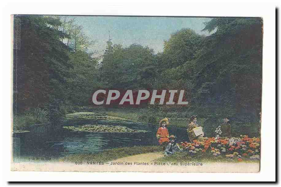 Nantes CPA Jardin des plantes Piece d'eau superieure