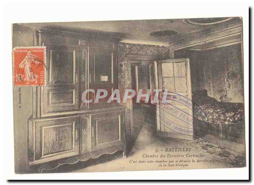 Bazeilles CPA Chambre des dernieres cartouches C'est dans cette chambre que se deroula la derniere phase