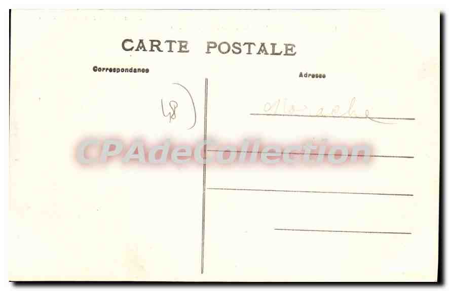 CPA Florac Vue Generale Et Le Pont De La Becede — Rückseite