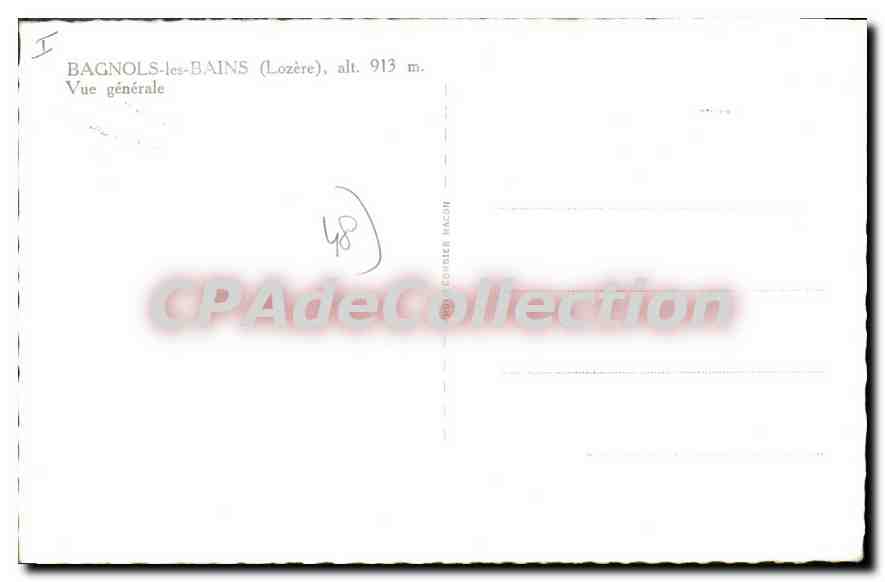 Bagnols-les-Bains — Vue générale — Éditeur Hacoin — Reverso