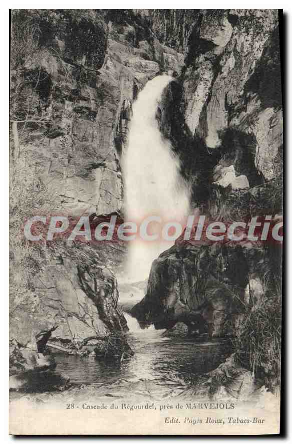 CPA Cascade Du Régourdel Pres De Marvejols