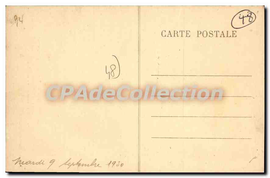 CPA Marvejols Porte De Chanelles — Rückseite