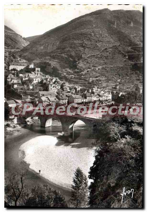 CPSM Les Gorges Du Tarn Saint Enimie Vue Generale