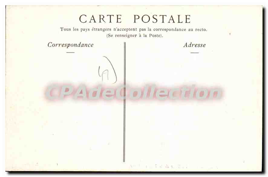 CPA Angers La Tour De La Haute Chaine — Back
