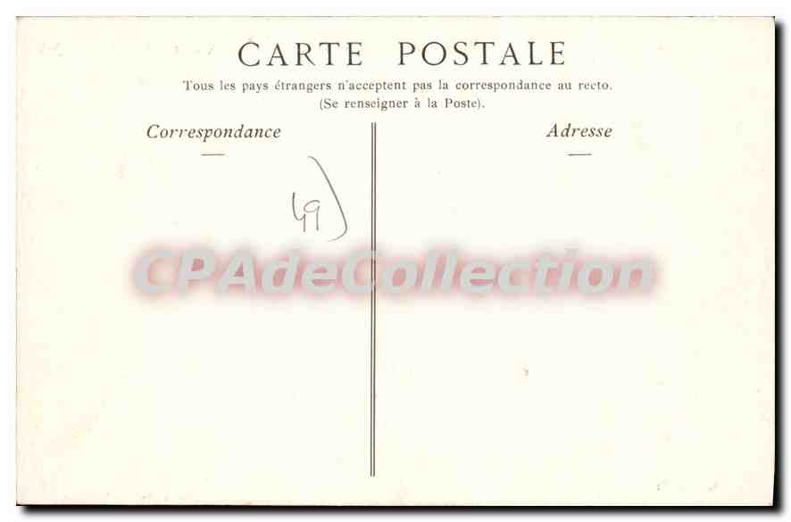 CPA Angers Le Petit Chateau Des Ducs D'Anjou Et La Chapelle — Verso