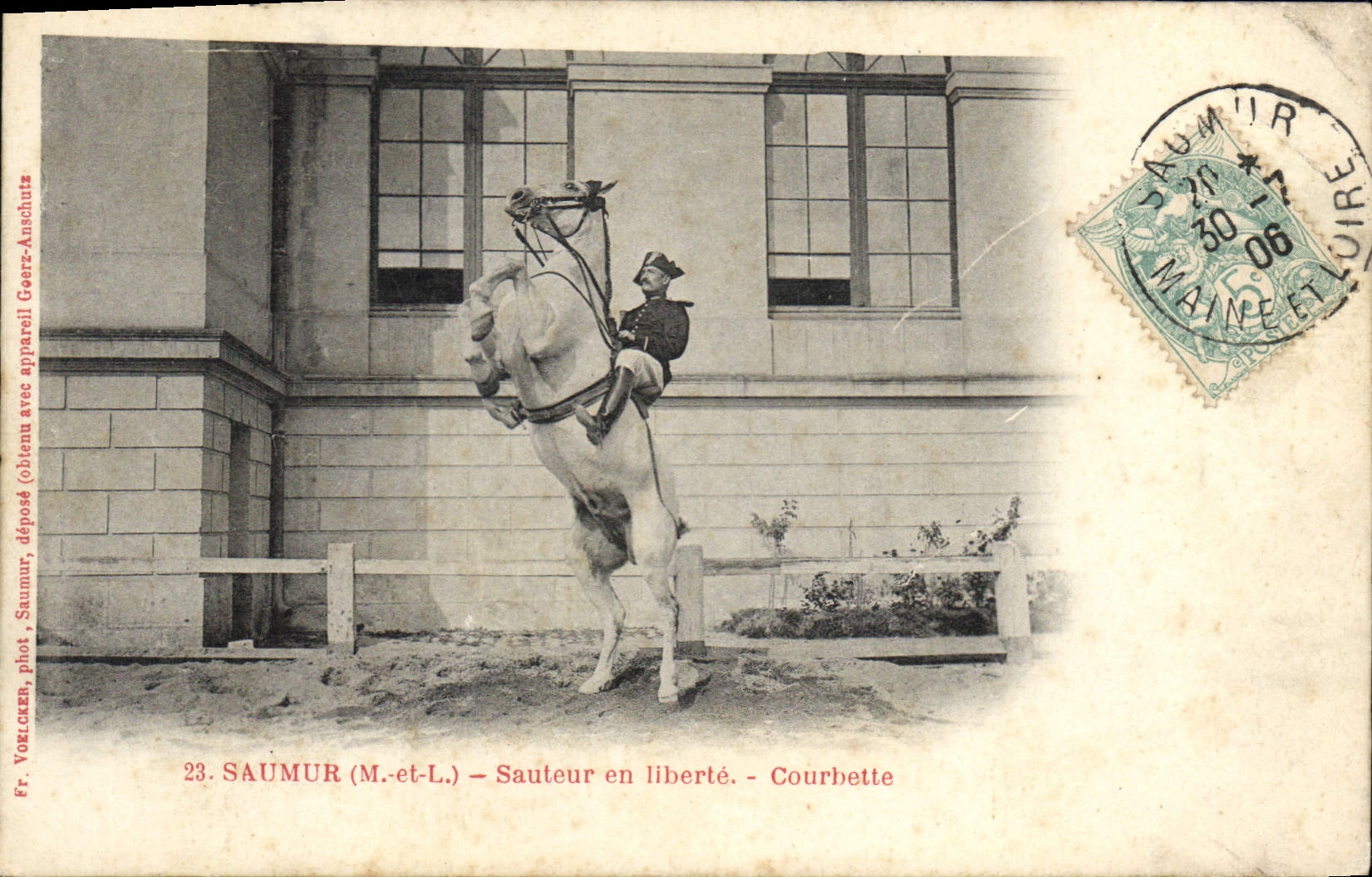 CPA Saumur Sauteur En Liberte Courbette