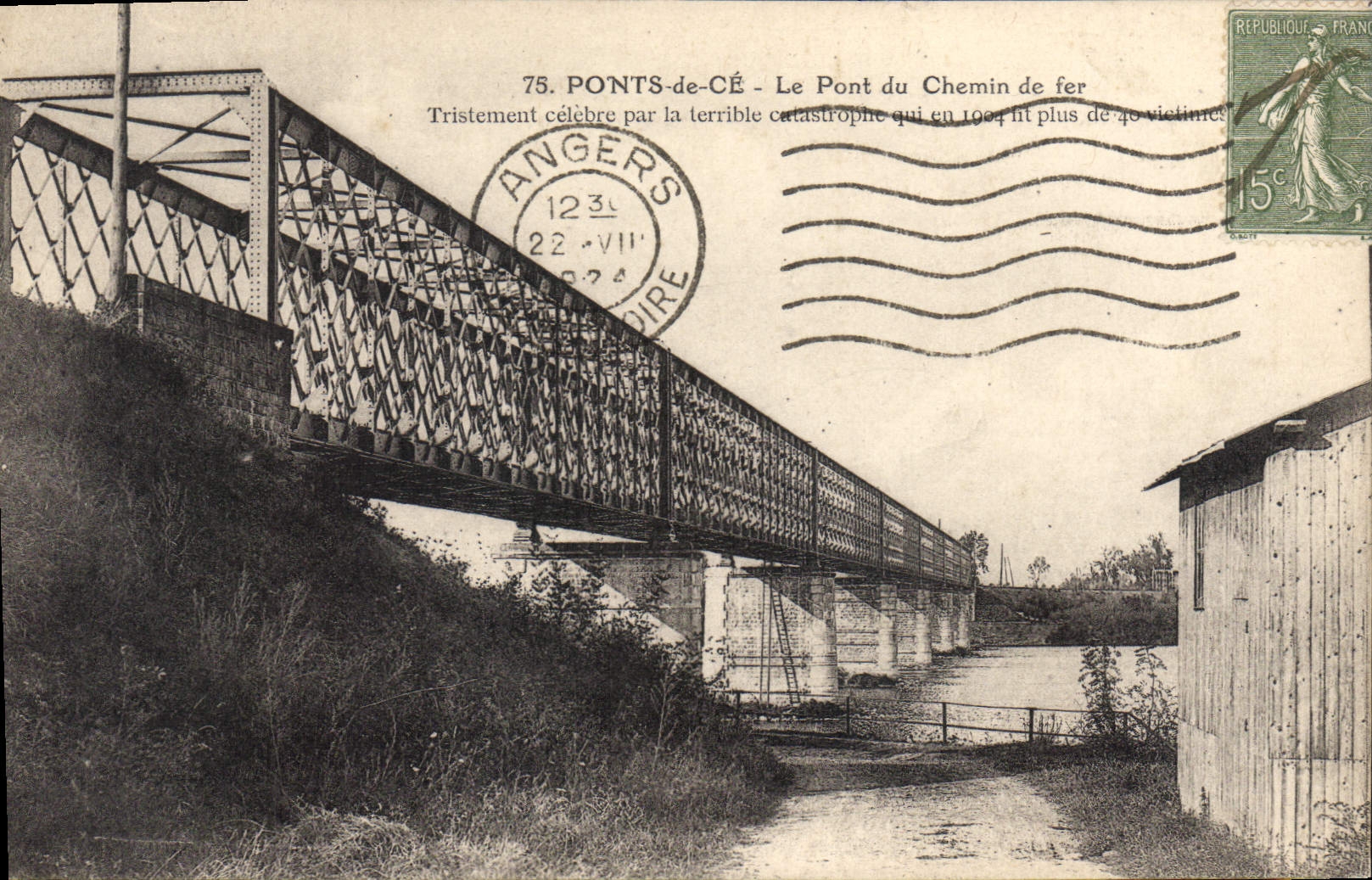 CPA Ponts De Ce Le Pont Du Chemin De Fer