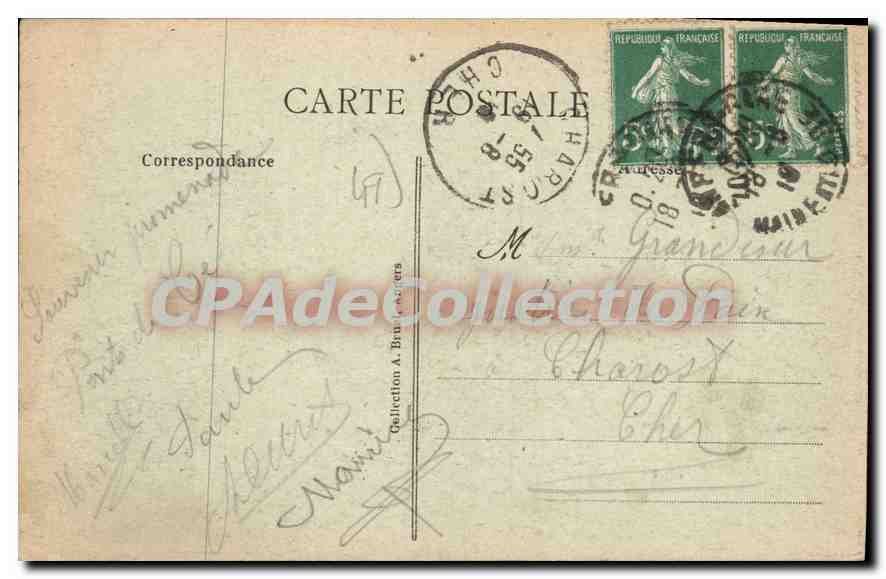 CPA Murs Erigne Le Chateau Les Portes — Back