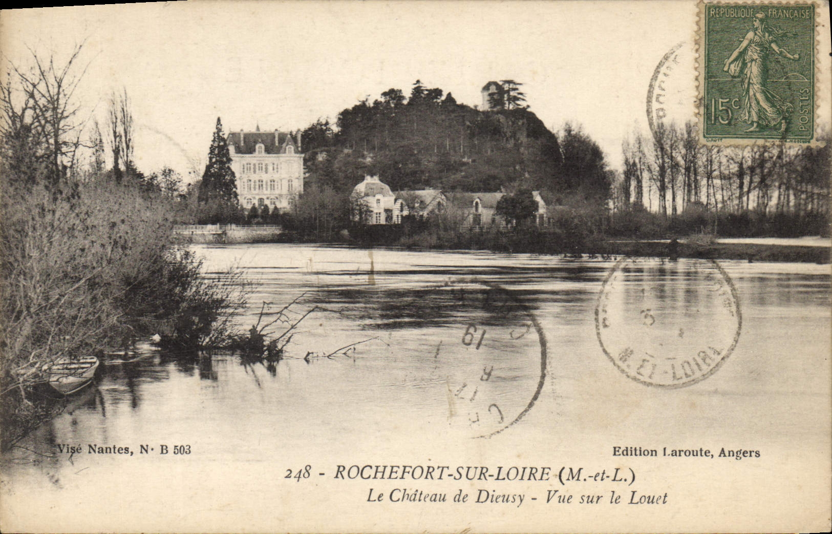 CPA Rochefort Sur Loire Le Chateau De Dieusy Vue Sur Le Louet