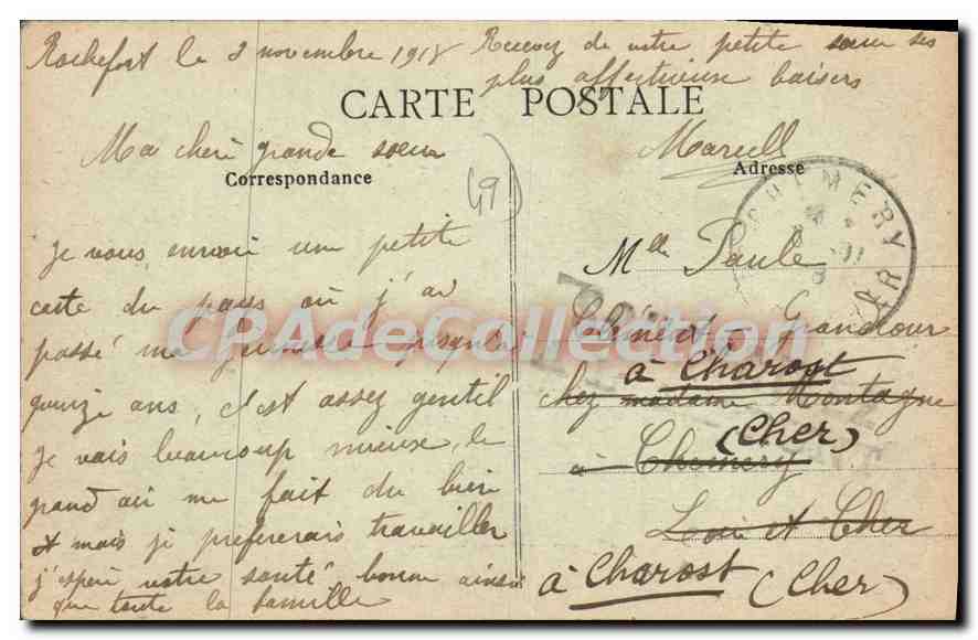 CPA Rochefort Sur Loire Le Chateau De Dieusy Vue Sur Le Louet — Rückseite
