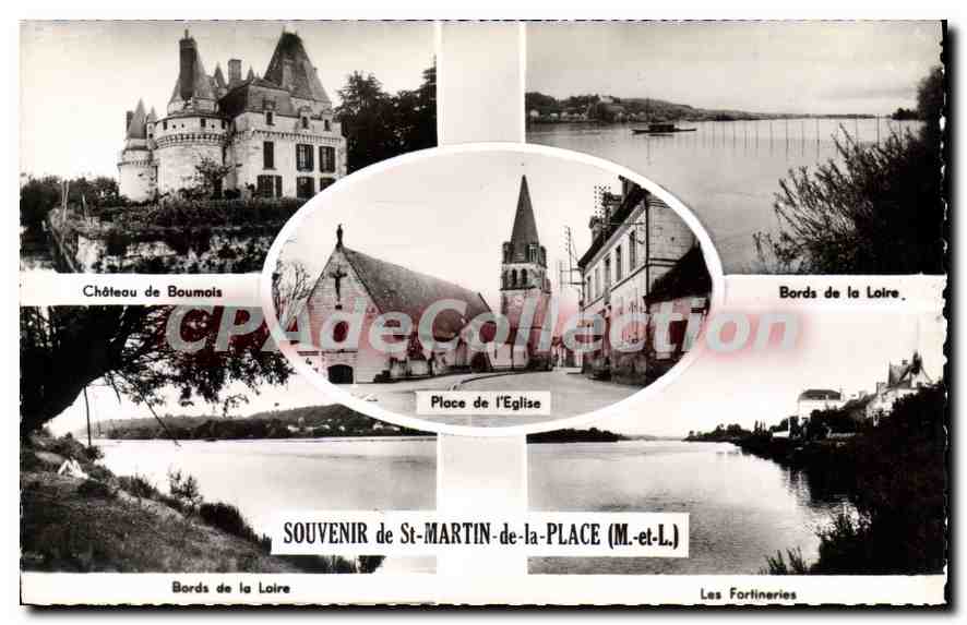 CPA Souvenir De St Martin De La Place