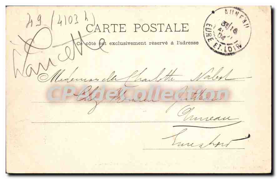 CPA Beaufort En Vallee Eglise Notre Dame — Back