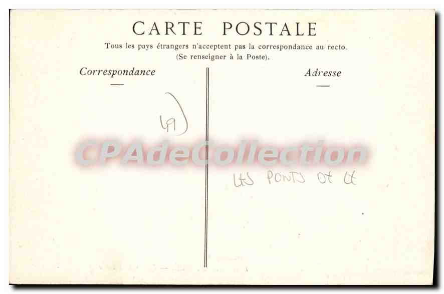 CPA Les Ponts De Ce Pont Sur La Loire — Rückseite