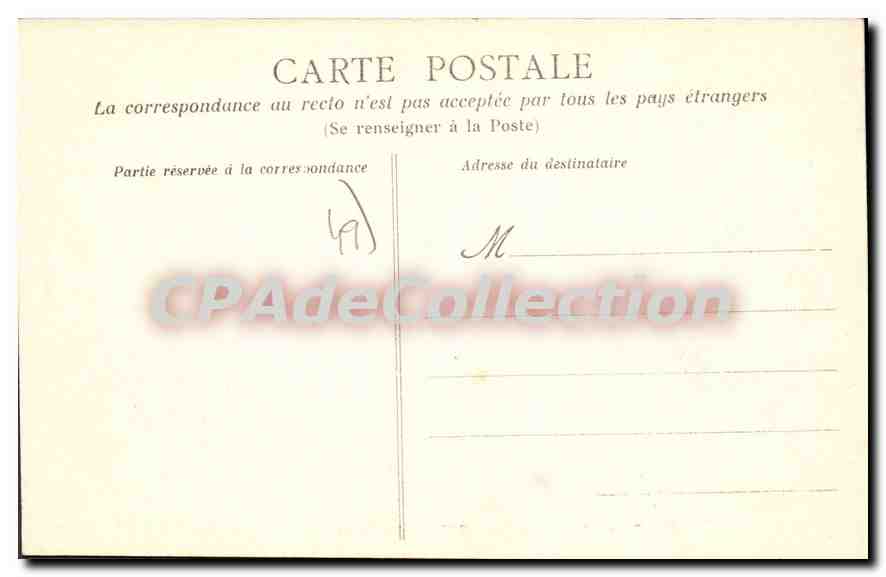 CPA Beaupreau Chateau Des Places — Rückseite