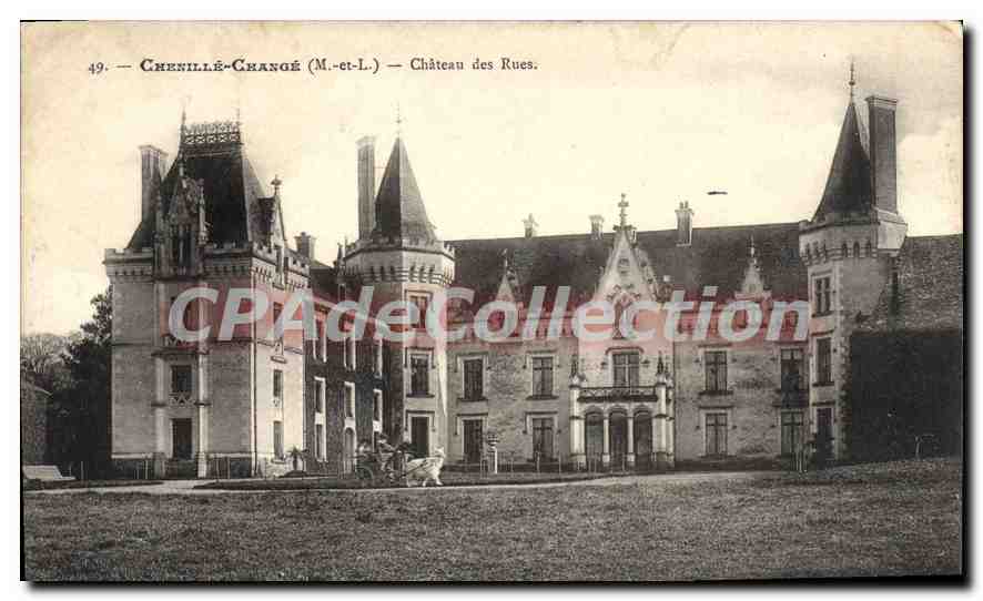 CPA Chenille Change Chateau Des Rues