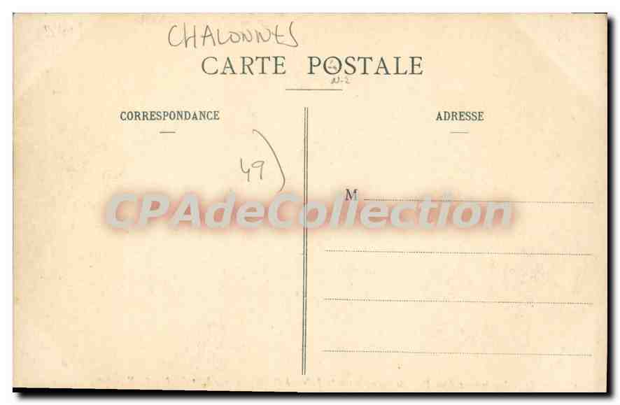 CPA Chalonnes Lancement D'Un Pont De Bateaux Sur La Loire par le 6ème génie — Rückseite