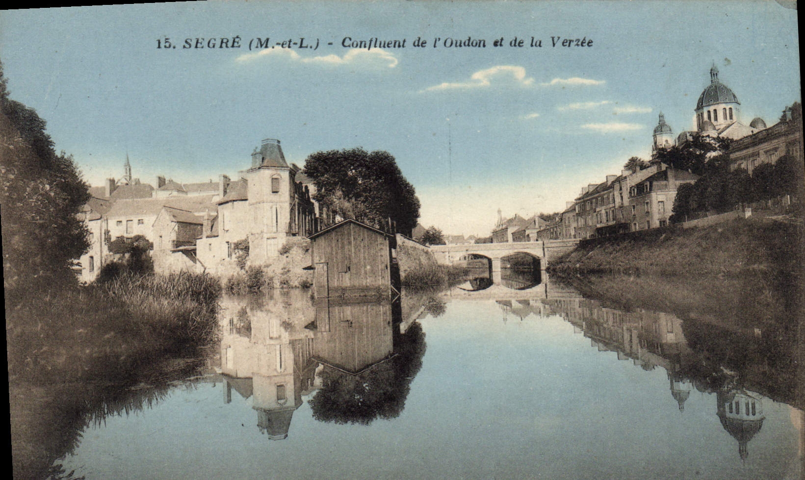 CPA Segre Confluent De I'Oudon Et De La Verzee