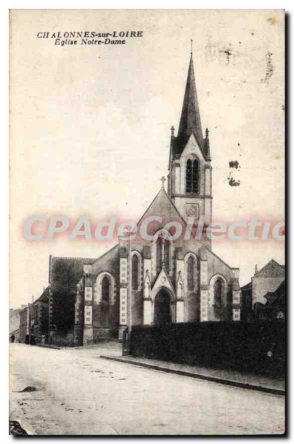 CPA Chalonnes Sur Loire Eglise Notre Dame