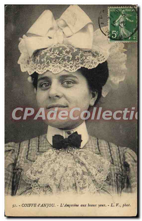 CPA Coiffe D'Anjou L'Angevine Aux Beaux Yeux