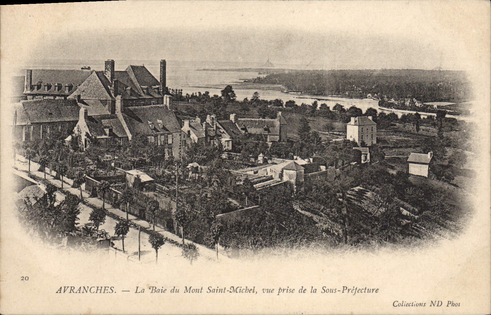 Avranches — La Baie du Mont Saint-Michel, vue prise de la Sous-Préfecture — Collections ND Phot