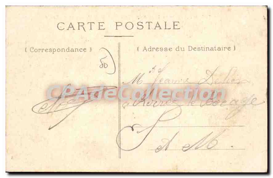 Cherbourg — Le Bassin du Commerce et la Montagne du Roule — Collection R.F. — Achterkant
