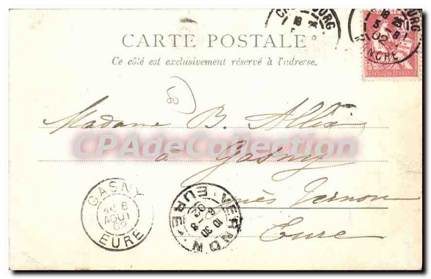 Vue Générale de Cherbourg — éditeur Paris, n° 53058 — Reverso