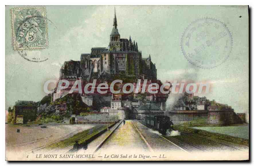 Le Mont Saint-Michel — Le Côté Sud et la Digue — L.L.