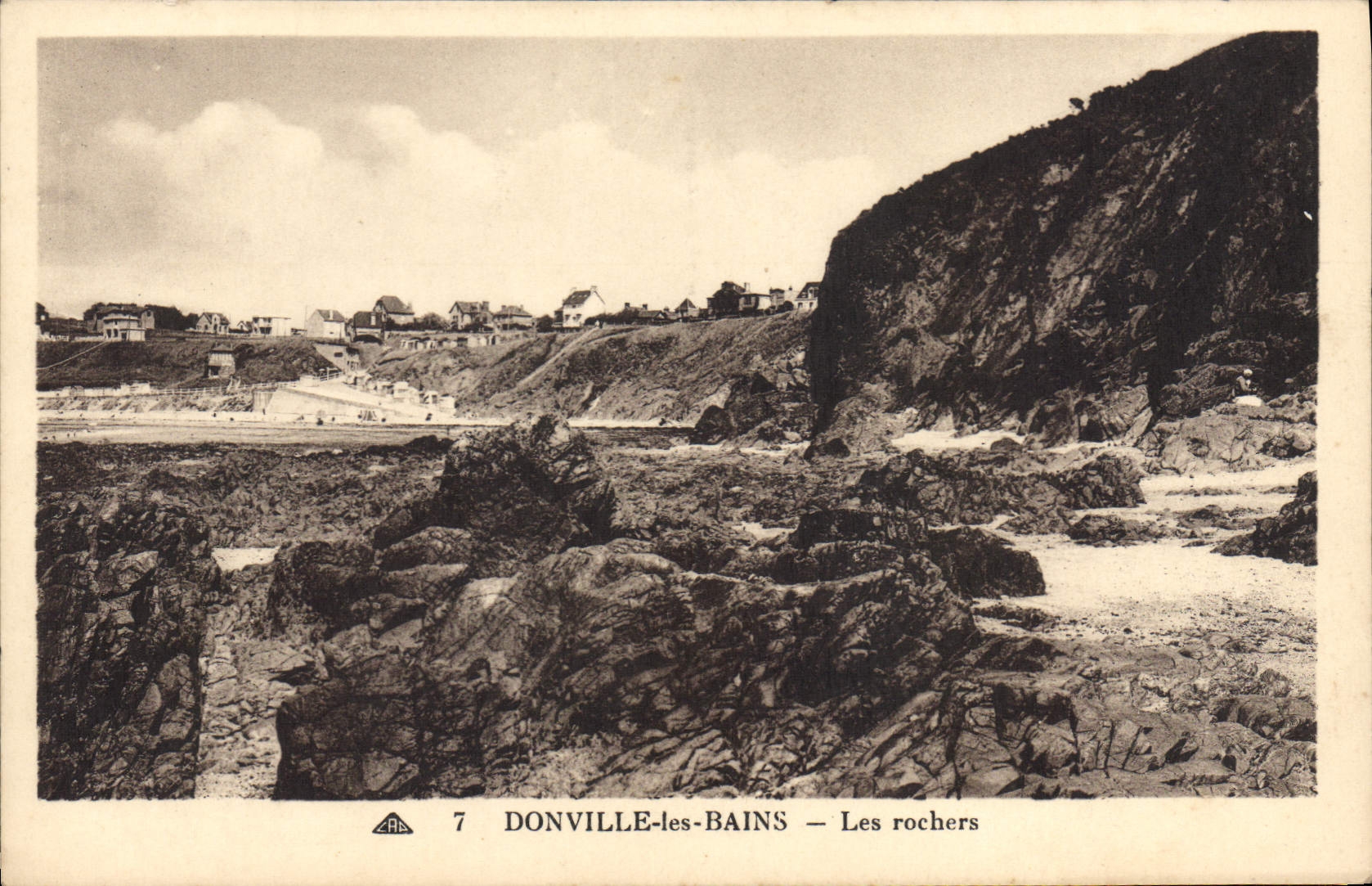 Donville-les-Bains — Les rochers — Édition JACQUIN & JACQUIN