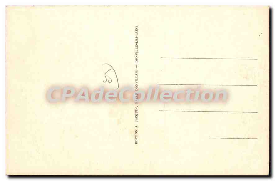 Donville-les-Bains — Les rochers — Édition JACQUIN & JACQUIN — Rückseite