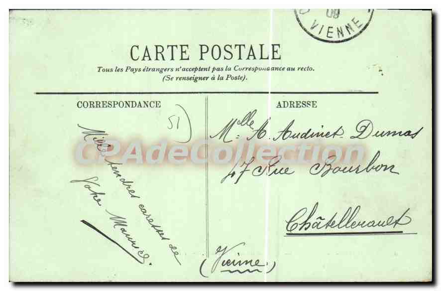 CPA CHALONS Sur Marne L'Allee De La Prefecture — Verso