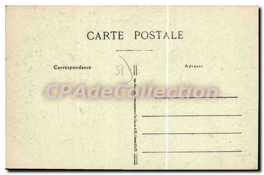CPA CHALONS Sur Marne Place De La Gare — Verso