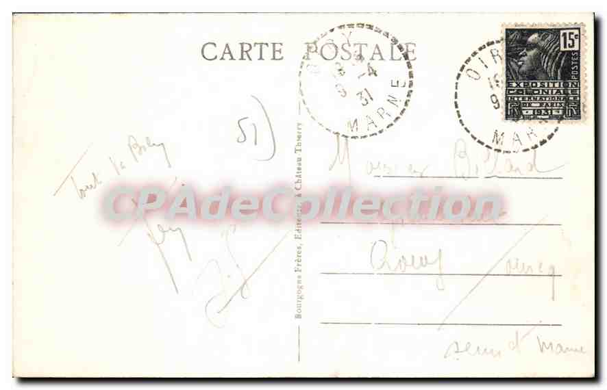 CPA CHALONS Sur Marne L'Hemicycle Ancienne Porte — Verso