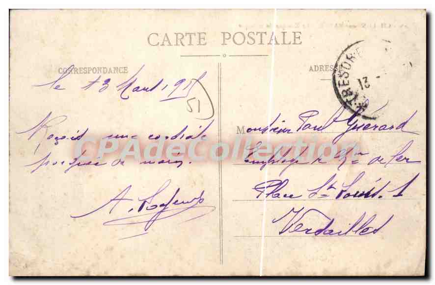 Chalons-sur-Marne — Le Kiosque de musique — G. J. — Rückseite