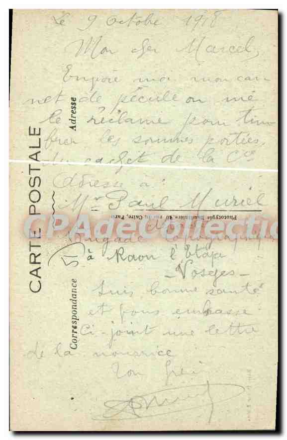 CPA CHALONS Sur Marne La Gare — Verso