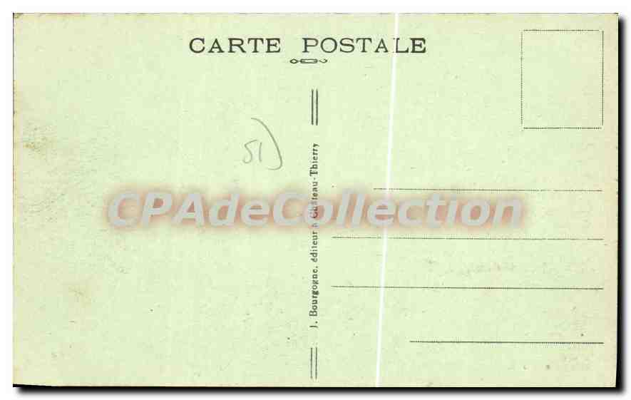 CPA CHALONS Sur Marne L'Ecluse — Verso