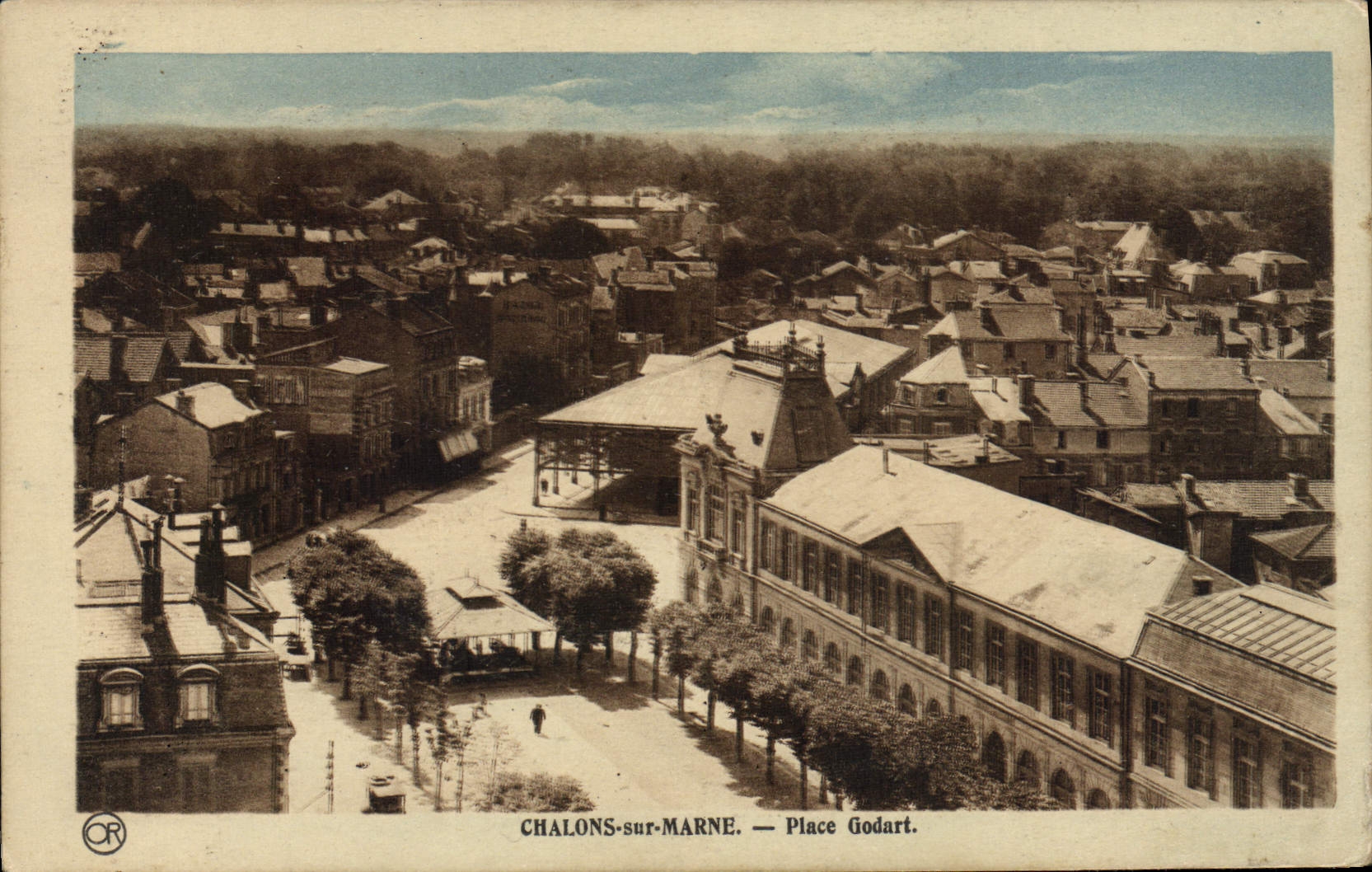 CPA CHALONS Sur Marne Place Godart