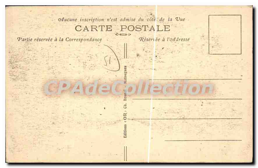 CPA CHALONS Sur Marne Place Godart — Verso