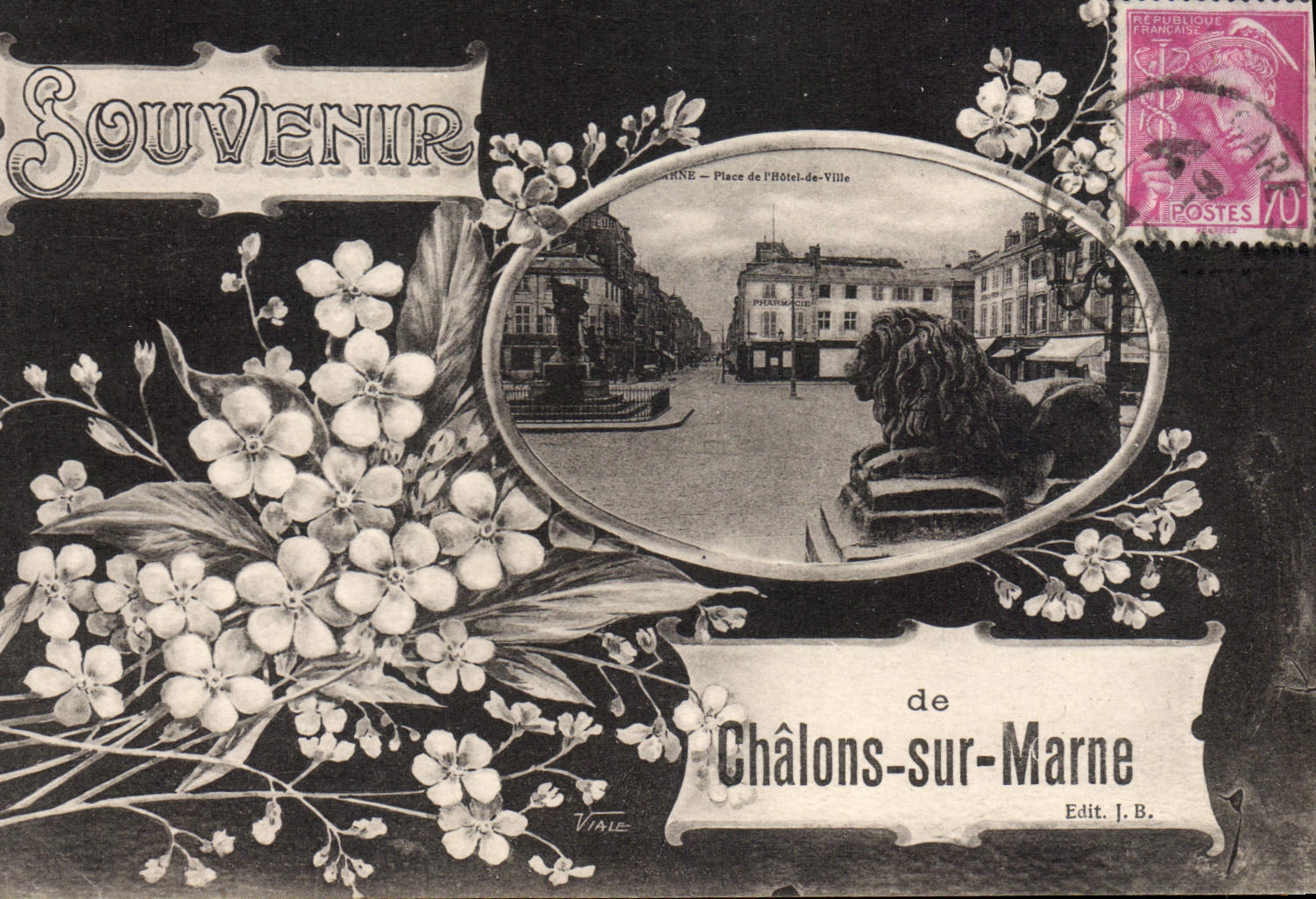 CPA CHALONS Sur Marne souvenir