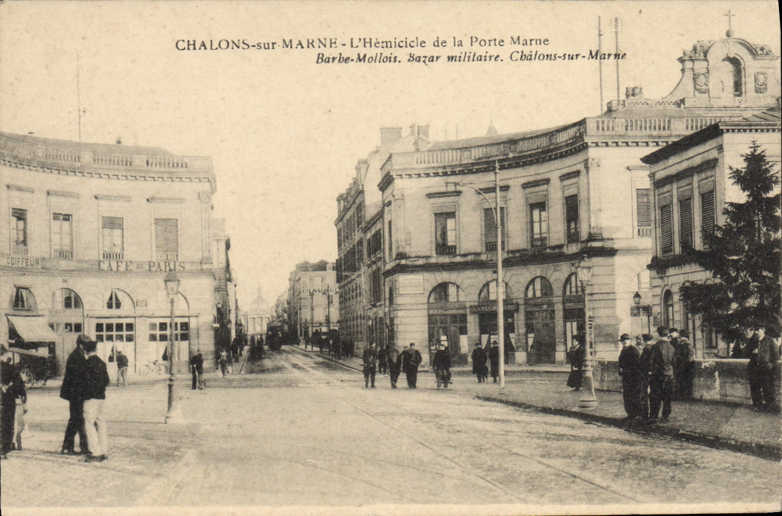 Chalons-sur-Marne — L'Hémicycle de la Porte Marne — Barbe-Mollos. Bazar militaire. Chalons-sur-Marne