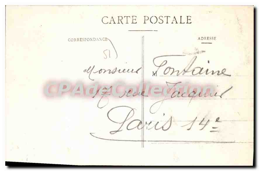 CPA Chalons Sur Marne Vue Generale — Verso