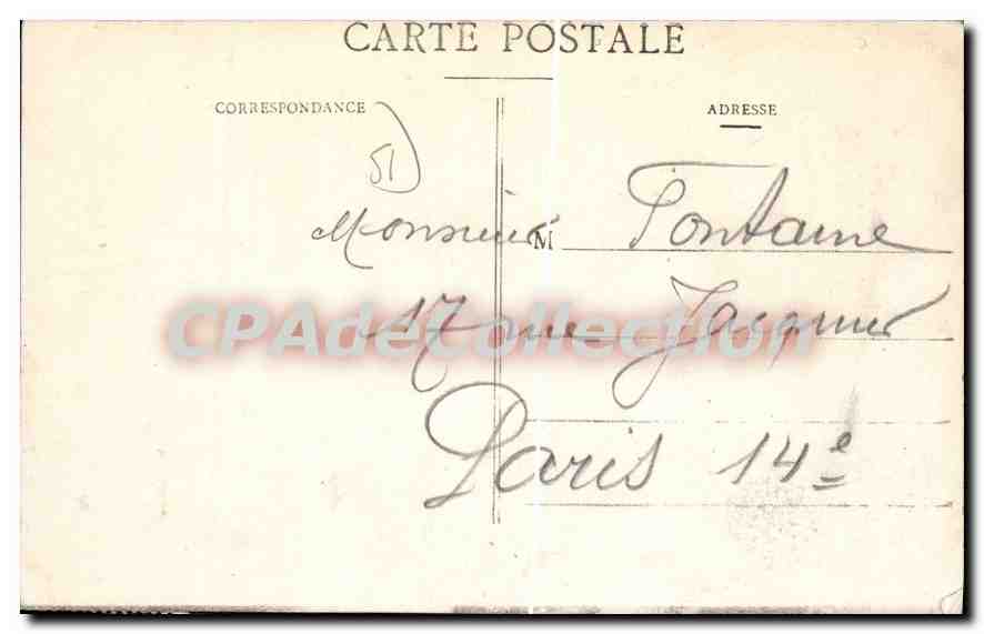 Chalons-sur-Marne — Vue sur la Marne — Éditeur inconnu, n° de série non visible — Rückseite