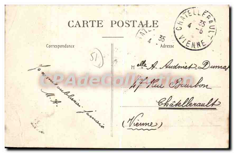 Chalons-sur-Marne — Le Pont des Mariniers — Éditeur : Chalons-sur-Marne — Verso