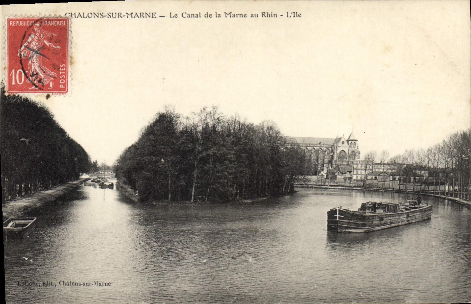 Chalons-sur-Marne — Le Canal de la Marne au Rhin - L'Île